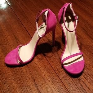 Stuart Weitzman Nudist Geranium Pink Sandal sz 11W
